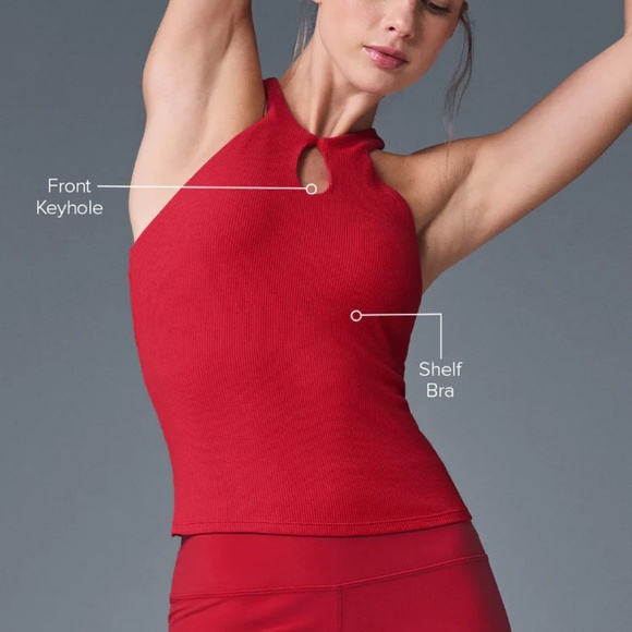 ALO Yoga Tops - ALO YOGA Ribbed Mesmerize Bra Tank